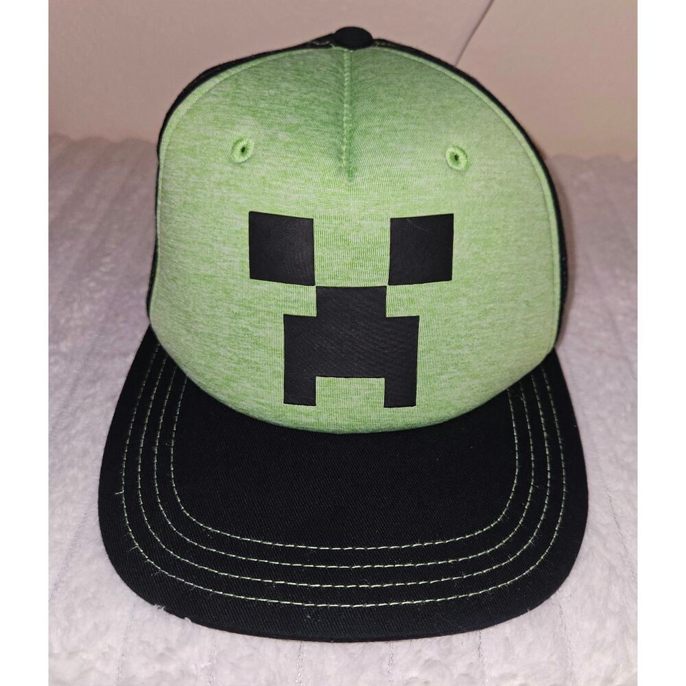 Minecraft Creeper Youth OSFM Green Snapback Hat